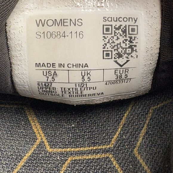 Saucony Ride 15 Women's Size 7.5 Running Shoes Athletic Sneakers Navy Blue - Picture 16 of 16